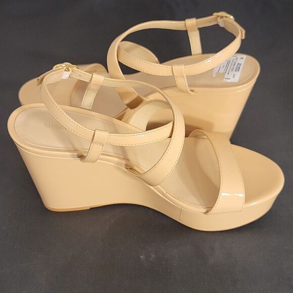 BRAND NEW STUART WEITZMAN WOMEN'S NATURAL AVE 75 WEDGE SANDAL - Picture 11 of 16
